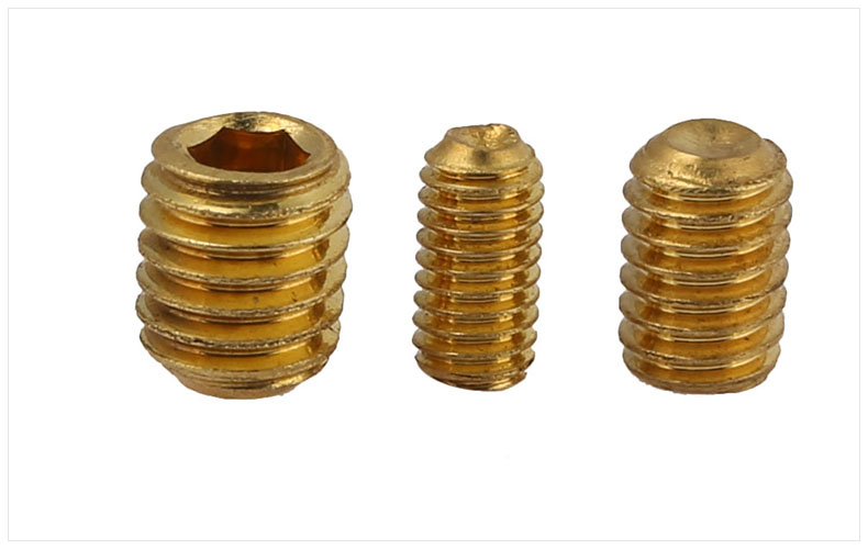 M3 M4 M5 M6 Brass Grub Screw Point Cup Hex Socket Set Screws 4mm-12mm ...