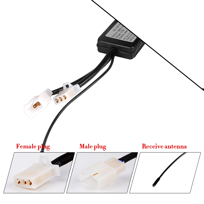2Pcs Offroad LED Work Light Bar Remote Control Switch Wireless Strobe ...