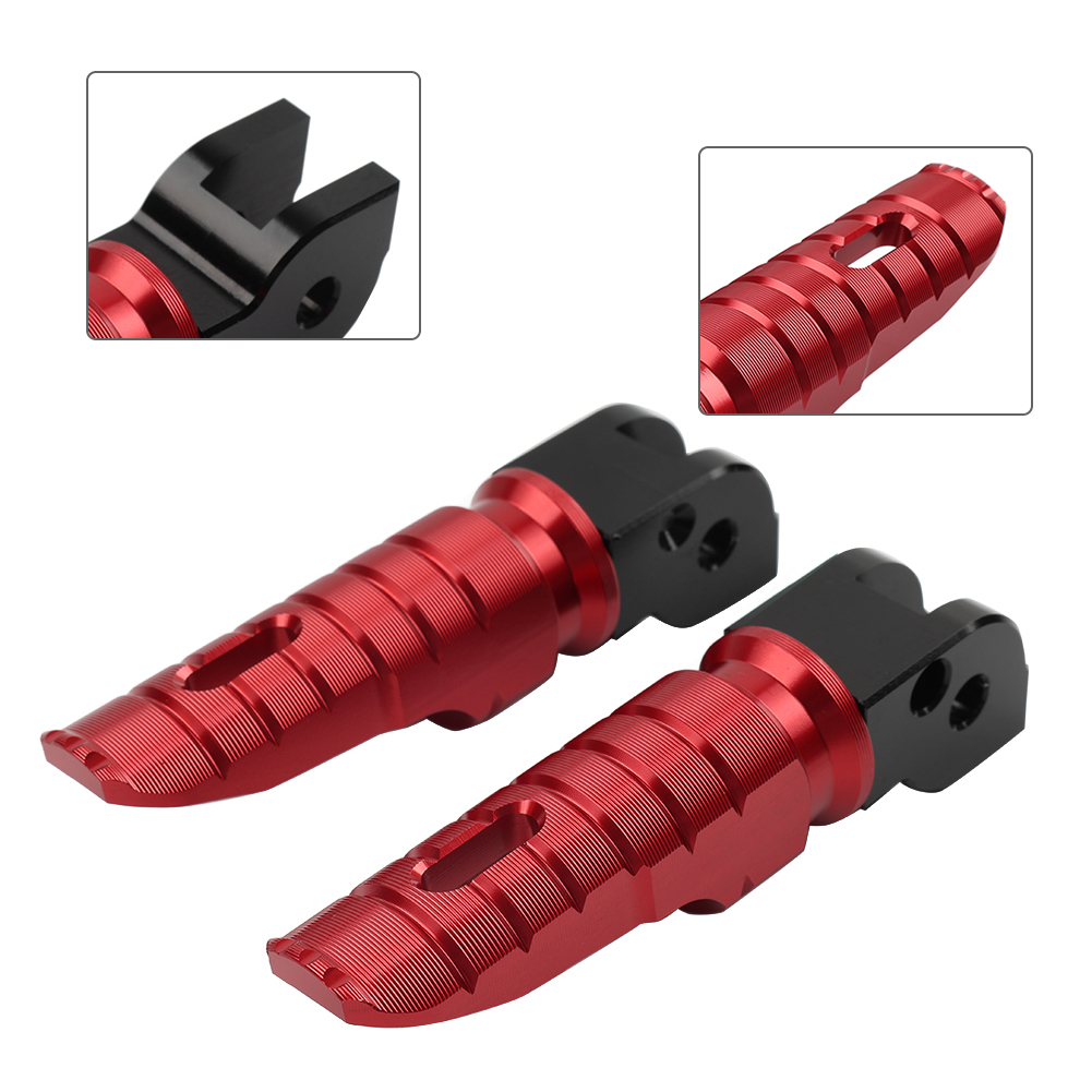 Red Red Passenger Rear Footrests Foot Peg For Ducati Monster 696