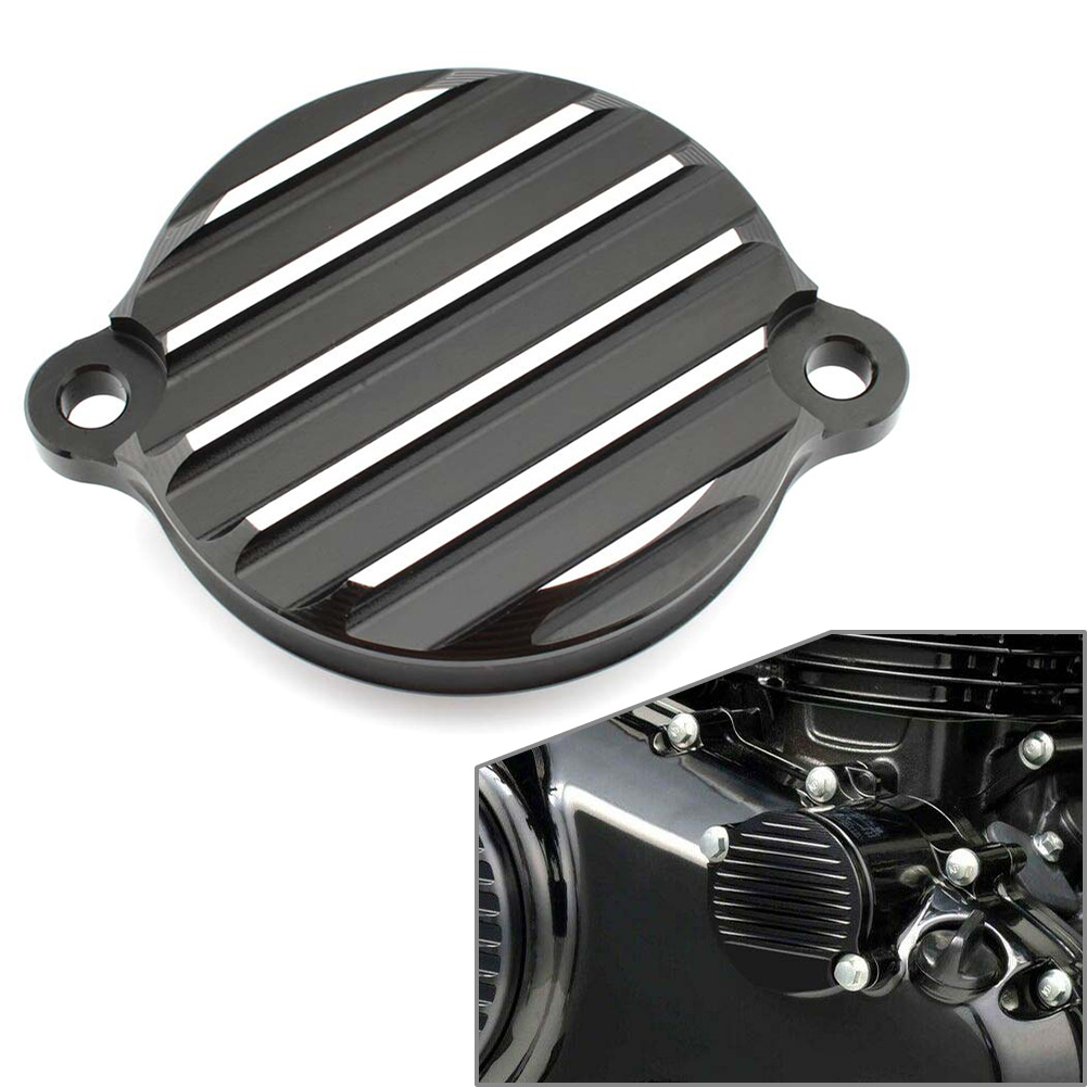Motorölfilterabdeckung Für Honda GB350 CB350 NC59 Ab 2021 | Aluminium, Schwarz | Optisches Upgrade