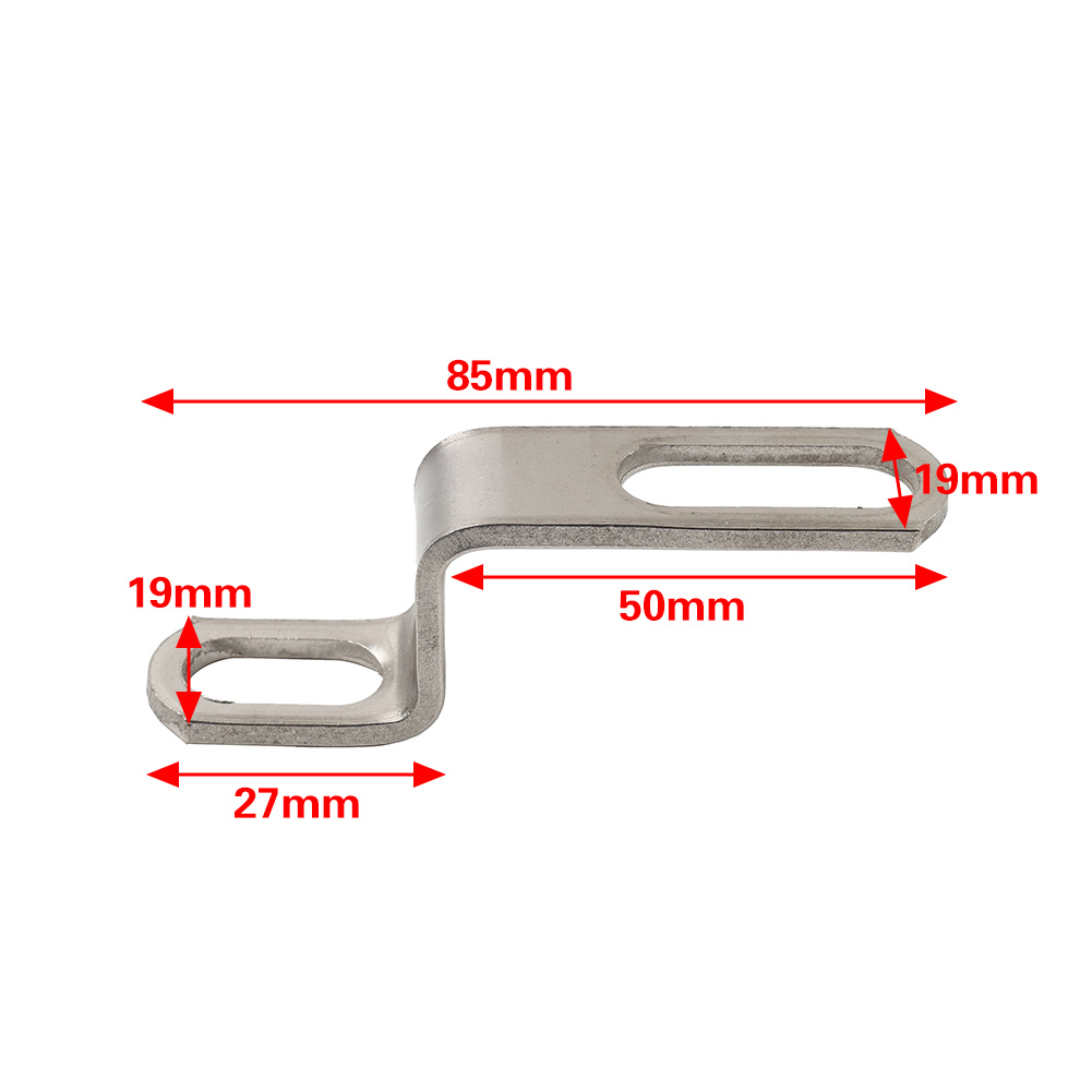 Universal Motorcycle Exhaust Pipe Fixed Clamp Bracket Z-Shaped