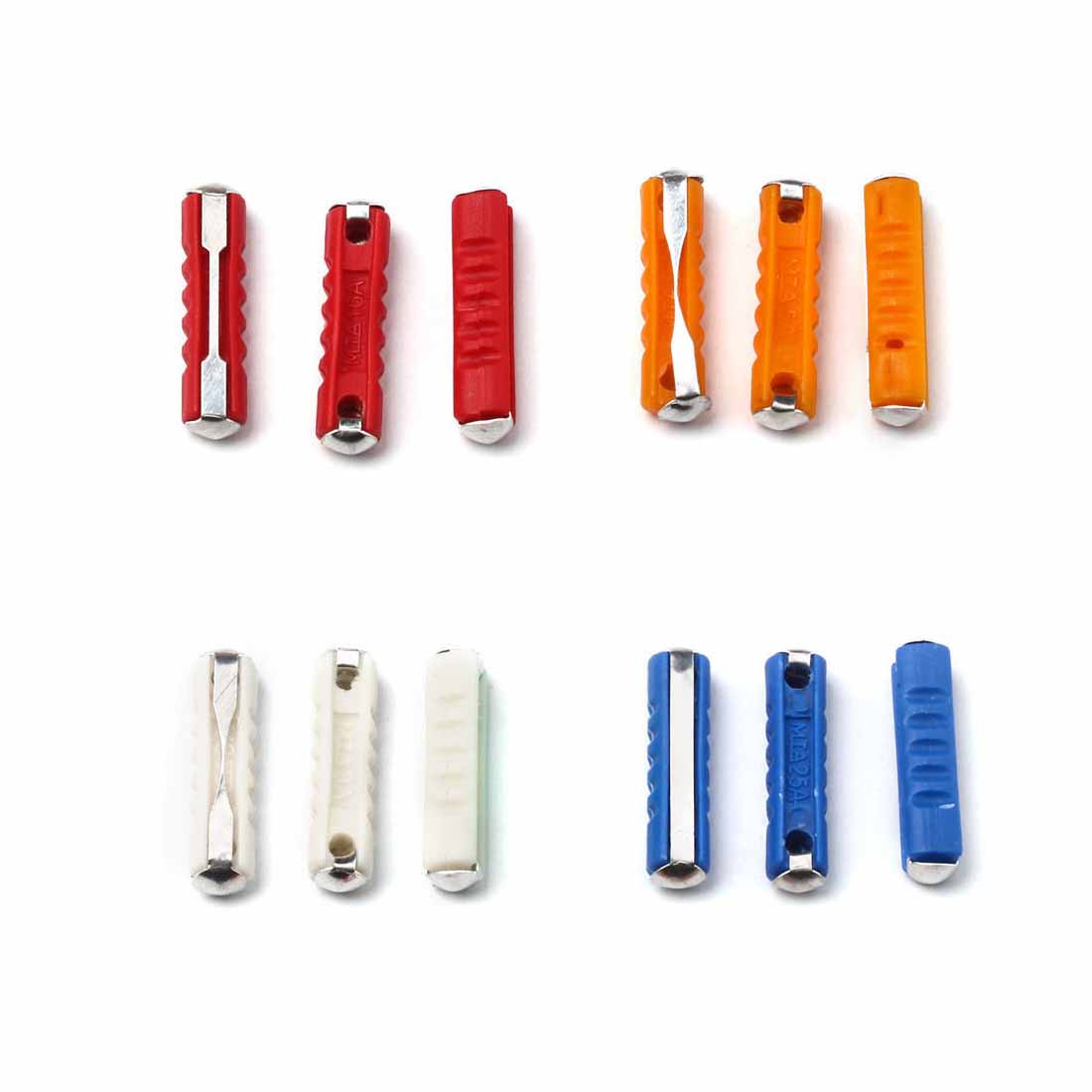 100 x Mixed Classic Auto/Car Continental Torpedo Ceramic Fuses 5,8,16