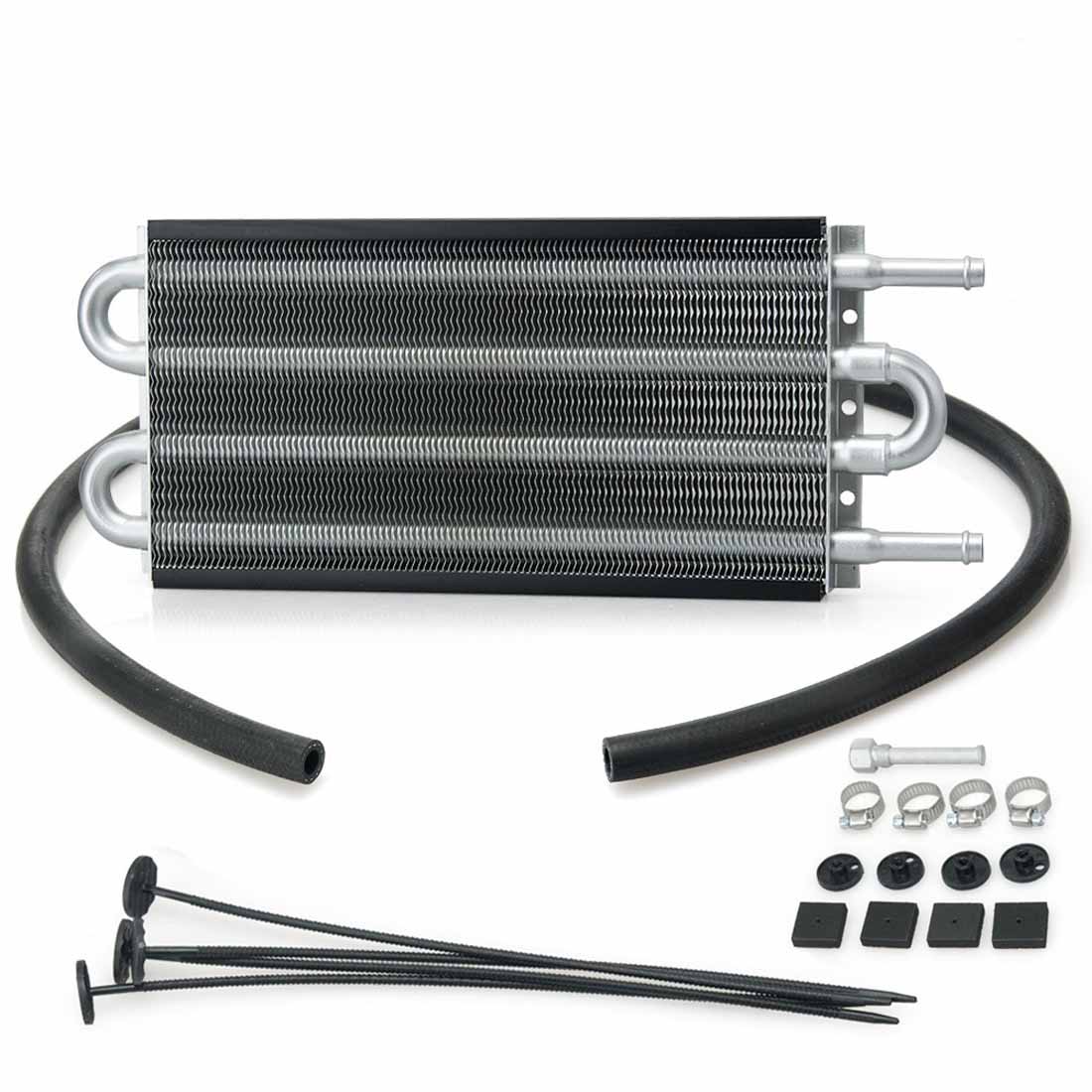 (Radiator/ Bolt Sizes and Locations have to be Compatible with the Automatic  Transmission Vehicle in order to Carrying Out such Benefit of this Oil  Cooler)