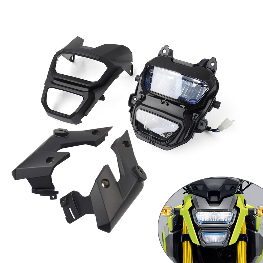 LED Headlight Front Light Lamp& Cover For Honda Grom MSX125 MSX