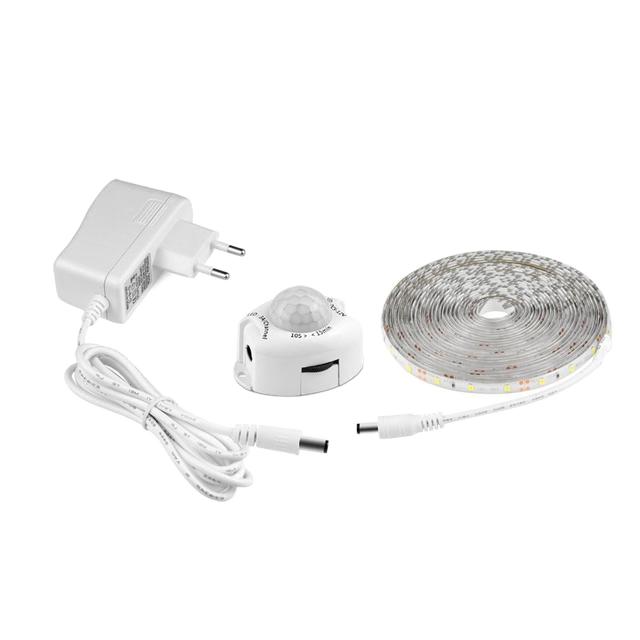 Sensore di movimento PIR wireless LED sottopensile luce DC12V striscia LED cucina comodino decorazione lampada notturna nastro 1M 2M 3M 4M 5M_voghion.com
