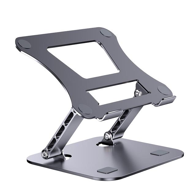 Soporte para portátil ajustable de aleación de aluminio compatible con portátiles de 10 a 17 pulgadas_voghion.com