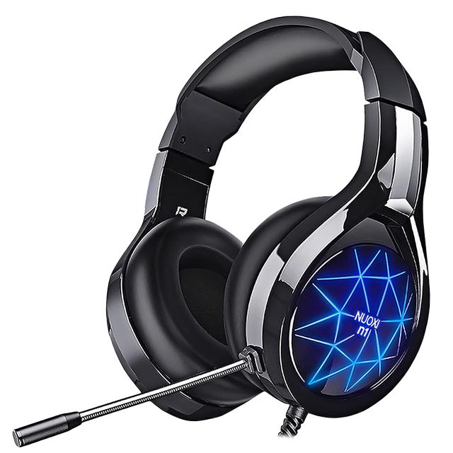 Herní sluchátka s mikrofonem s prostorovým zvukem, stereofonní herní sluchátka s kabelovou helmou s HD mikrofonem pro hráče, Xbox One, PS4, PC, notebook_voghion.com