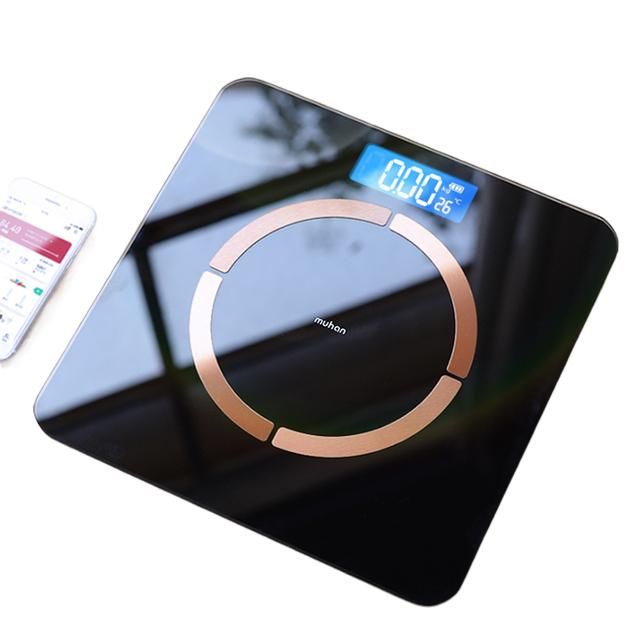 Smart Badeværelsesvægt Trådløs Digital Vægt Vægt Kropsfedt Vandbalance BMI Sammensætning Analyzer Tilslut Bluetooth Smartphone_voghion.com