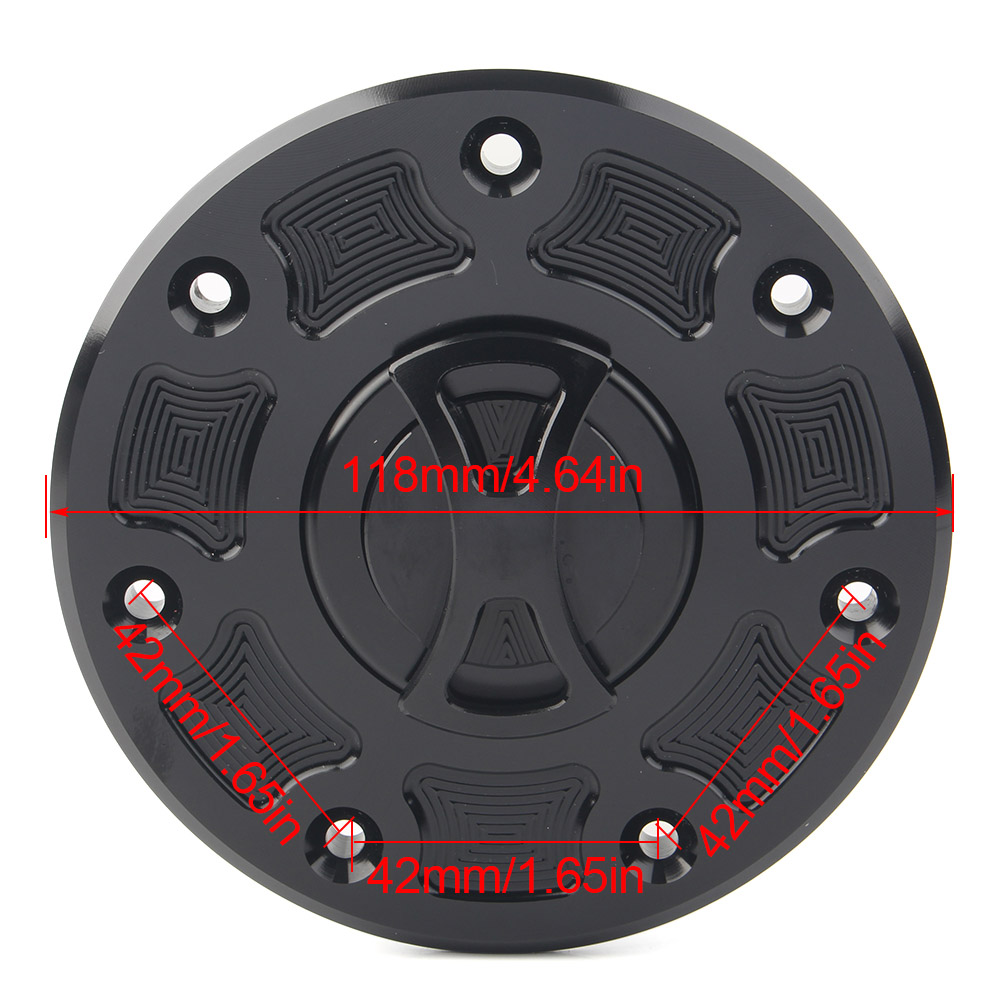 Fuel Gas Tank Cap Cover For Kawasaki NINJA 500 ZX-6 ZX-7 ZX-9 ZRX