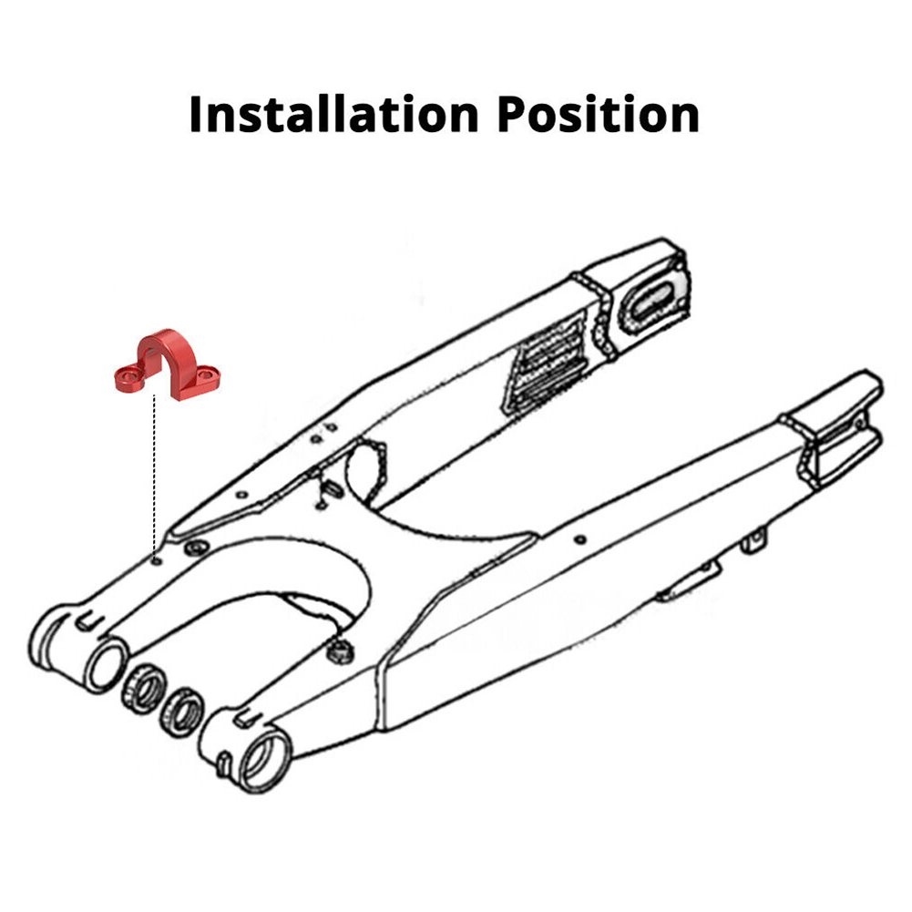 Rear Brake Cable Hose Clamp Blue For Honda CR125R CR250R 1998-07