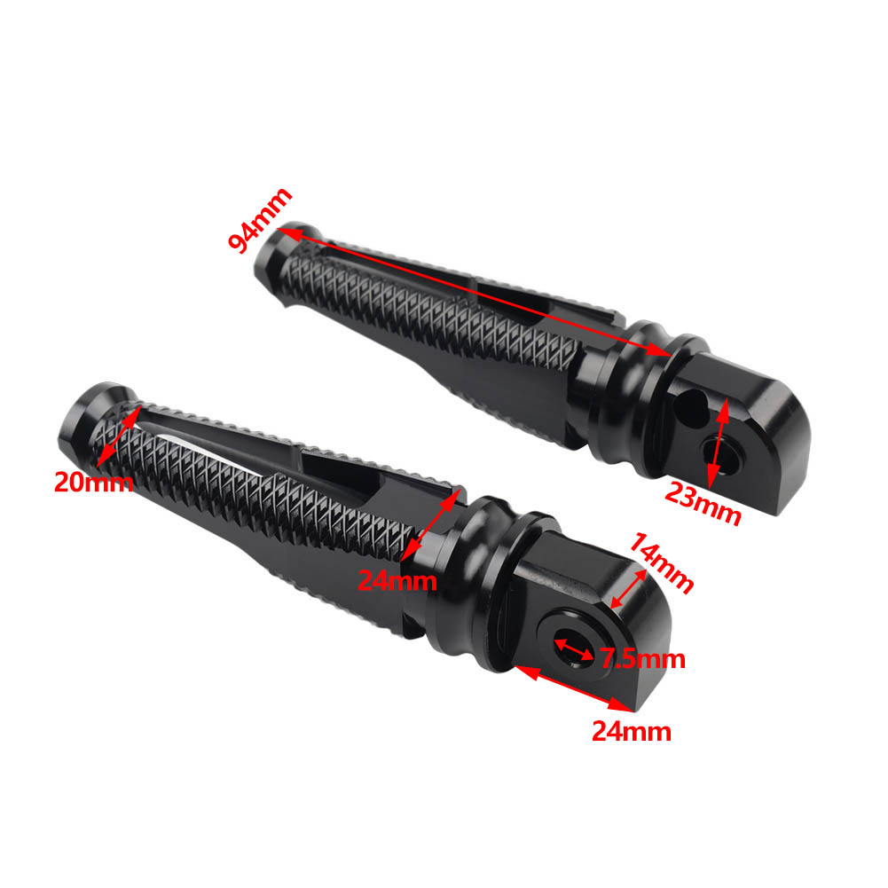 2pcs Red Foot Pegs Rear Passenger Footrests Pedal For Yamaha YZF