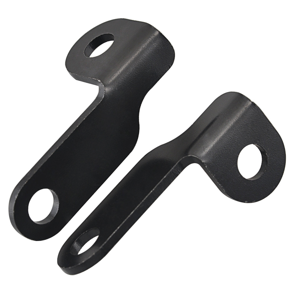 Black Turn Signal Light Relocation Bracket Axle Mount For Harley