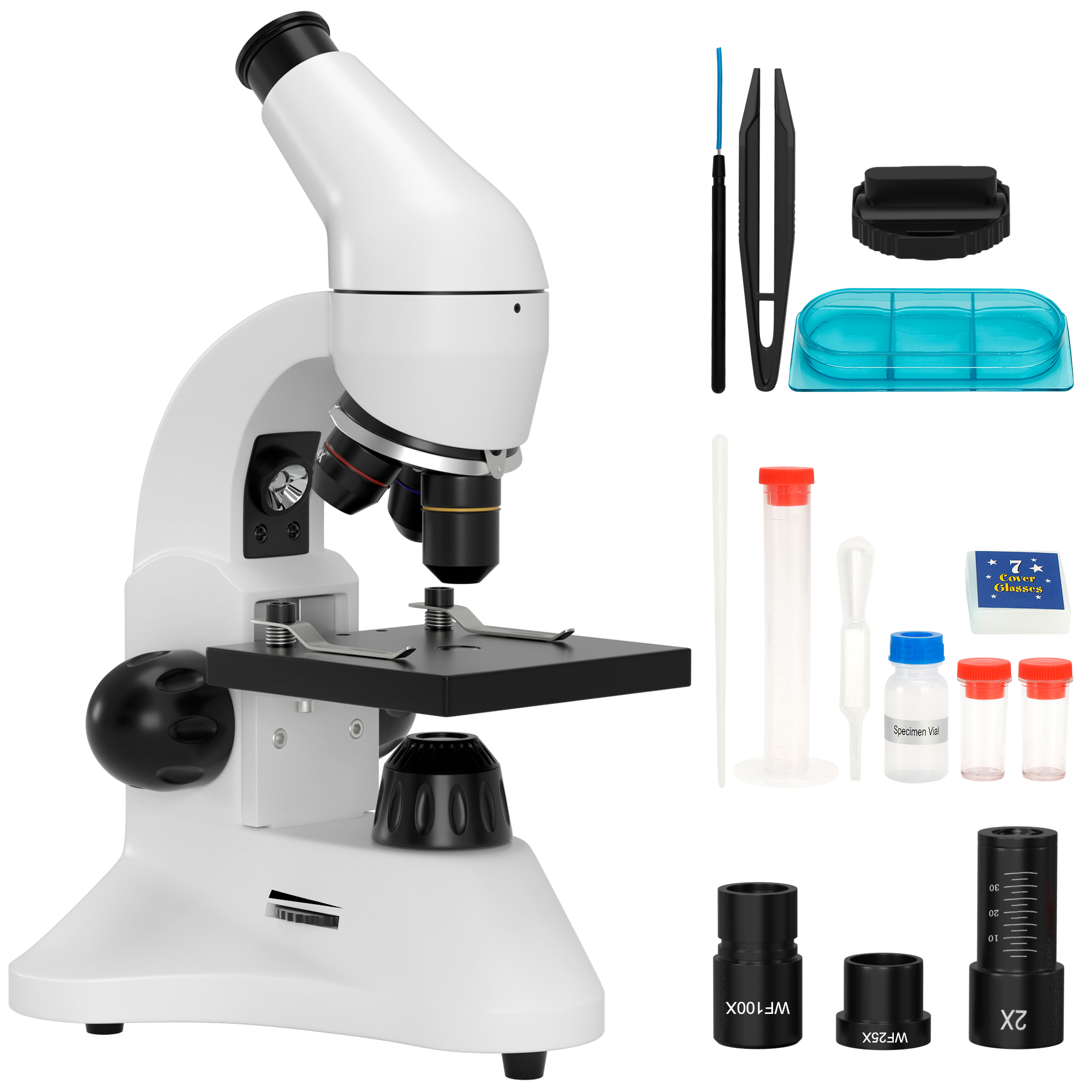 40X-2000X Compound Microscopes With Slides For Kid Students School ...