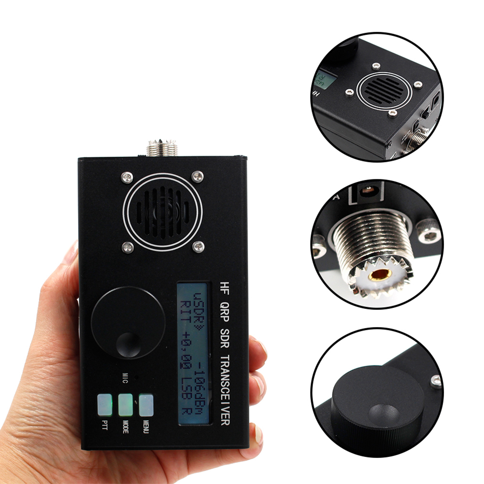 5W 8-Band USDX USDR HF QRP SDR Transceiver SSB/CW DSP w/ Mic