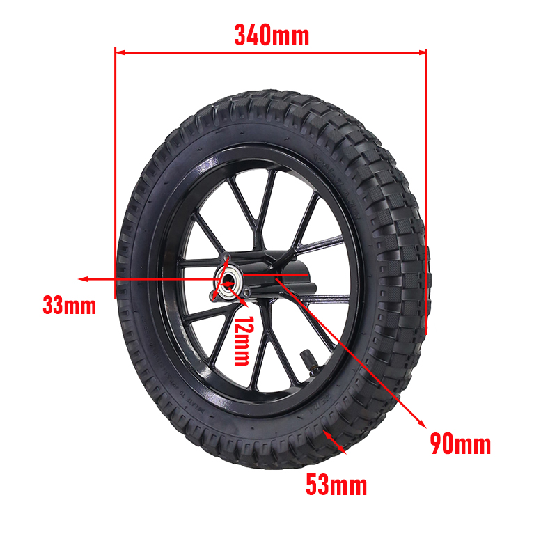 Description Picture 4 of item12 inch high-quality mini motorcycle inflatable tire inner tube wheel rim 12 1/2x2.75 suitable for small vehicle parts