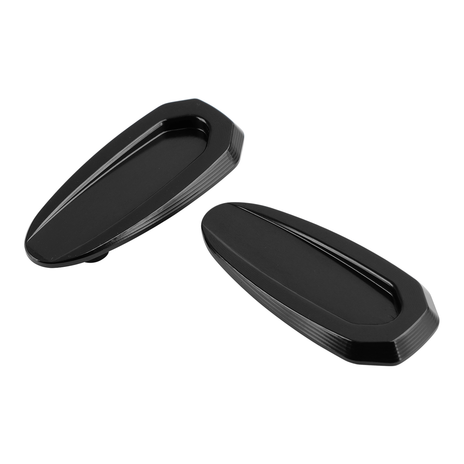 ALUMINUM REAR VIEW MIRROR HOLE CAPS BLACK FOR BMW S 1000 RR