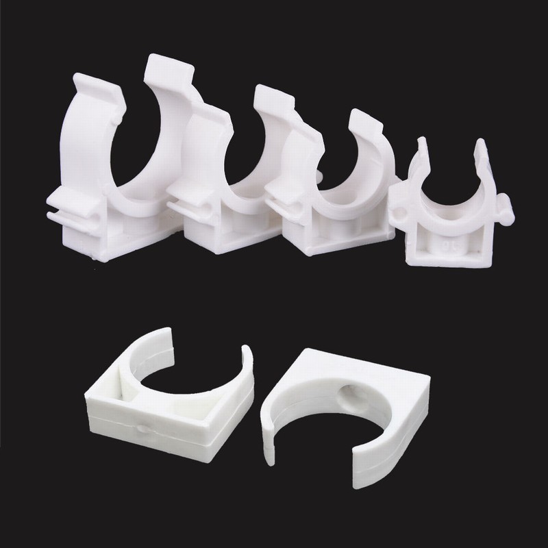 10PCS 16mm~50mm Plastic PPR Heat Fusion Plumbing Pipe Tube Clips Clamps ...