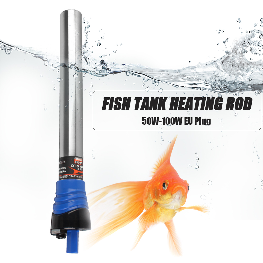 Title 9, Thermostat Heater Rod 50W/100W 220V EU Plug Fis...