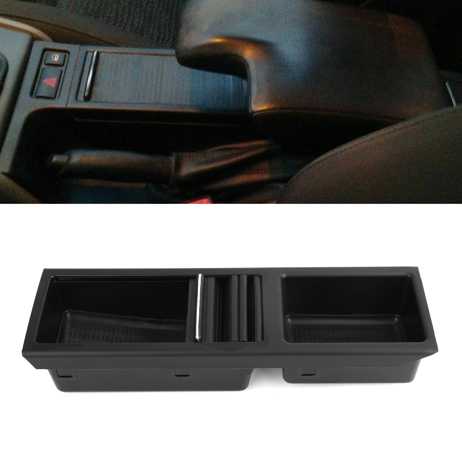 QKLsudua Support De Verre à Eau Pour Console Centrale De Voiture Compatible Avec B-MW Série 3 E46 318i 320i 323i 325i 328i 330i 1998-2006- Beige