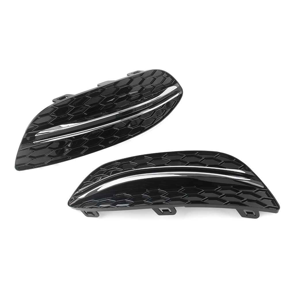 FOR MERCEDES BENZ W213 E-Class Gloss Black Front Bumper Fog Grill Air