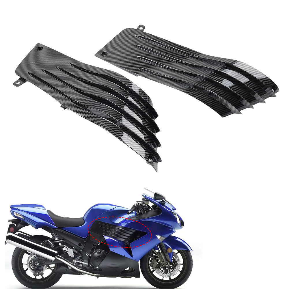Carbon Fiber Side Engine Trim Fairing Knee Guard For Kawasaki ZX14