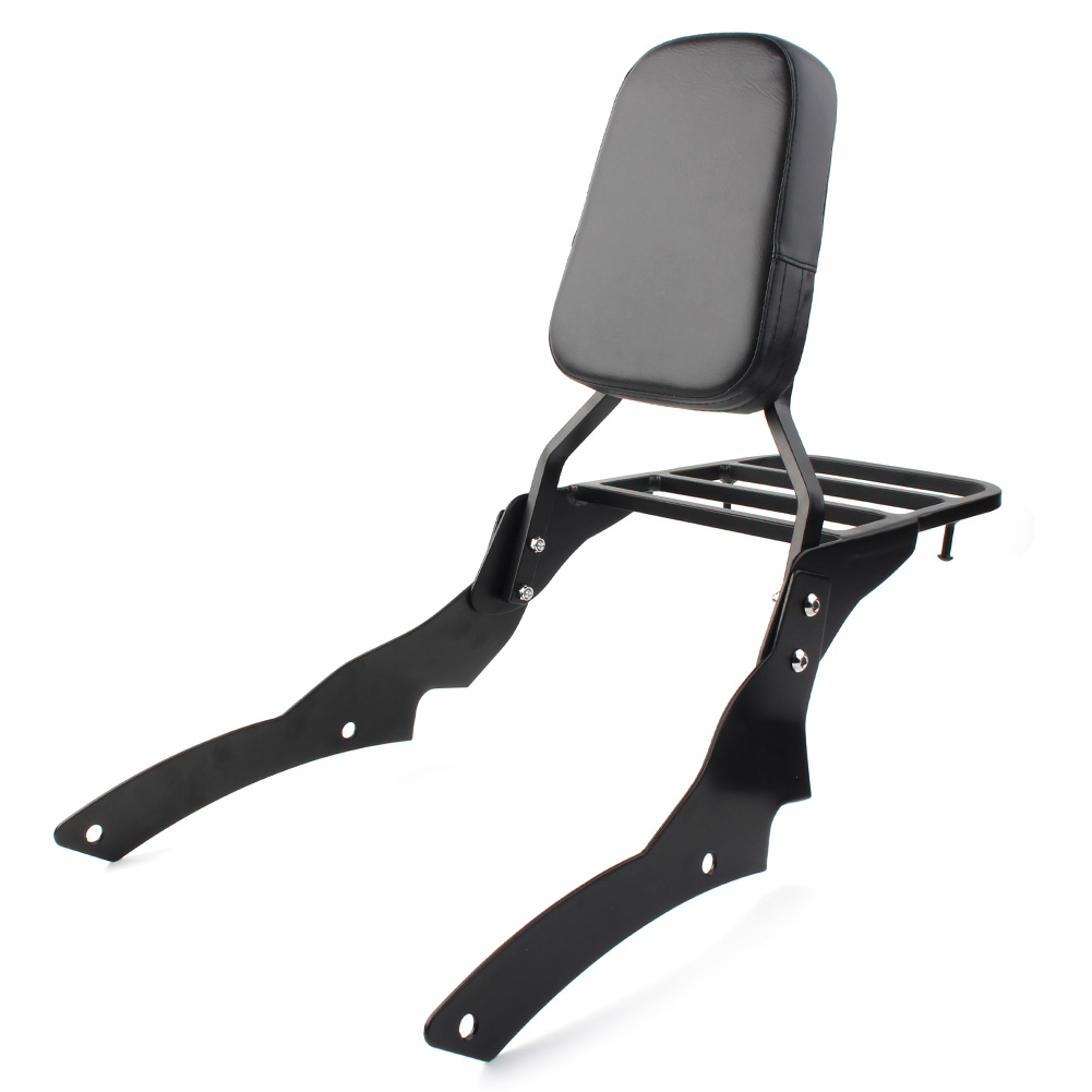 Studded Contoured Sissy Bar Backrest And Luggage Rack For 99 Yamaha Road Star 1600 Cc 1700 Cc 1600 A Silverado Midnight Wild Star