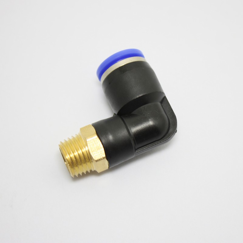 Male Elbow Push Brass Connector Fit 3/8 1/8 1/4 BSP to 6mm 8mm 10mm ...