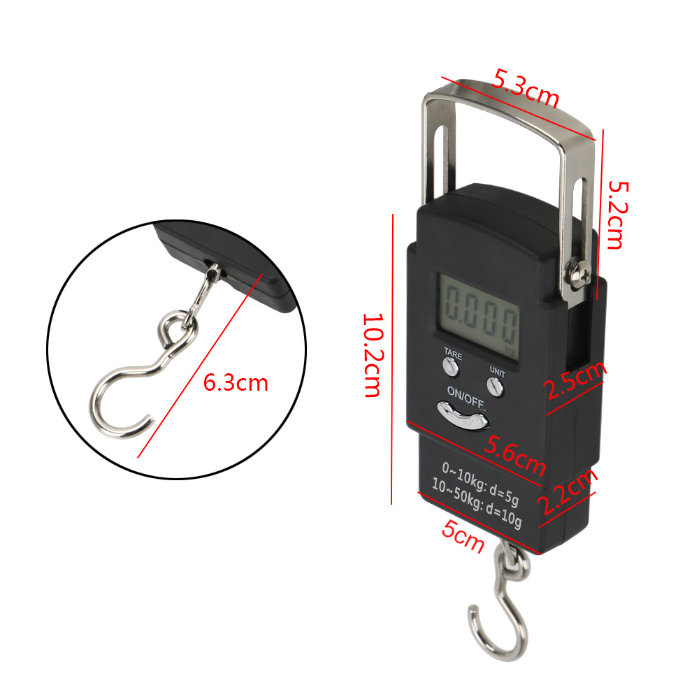 Title 9, Home Tool LCD Electronic Scale 50Kg/110lb Hangi...