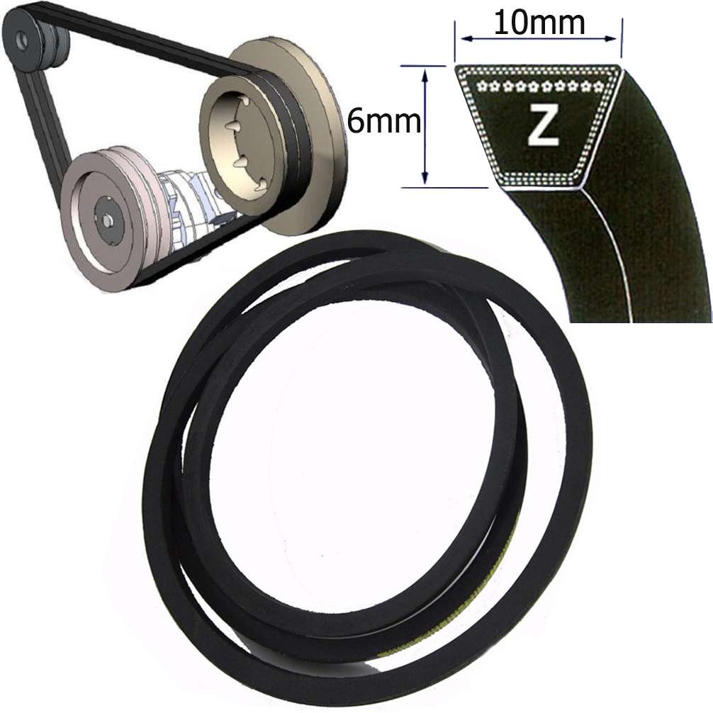 Z Section VBelt Size Z17 Z96 10mm x 6mm Wedge Belts 450mm 2440mm V