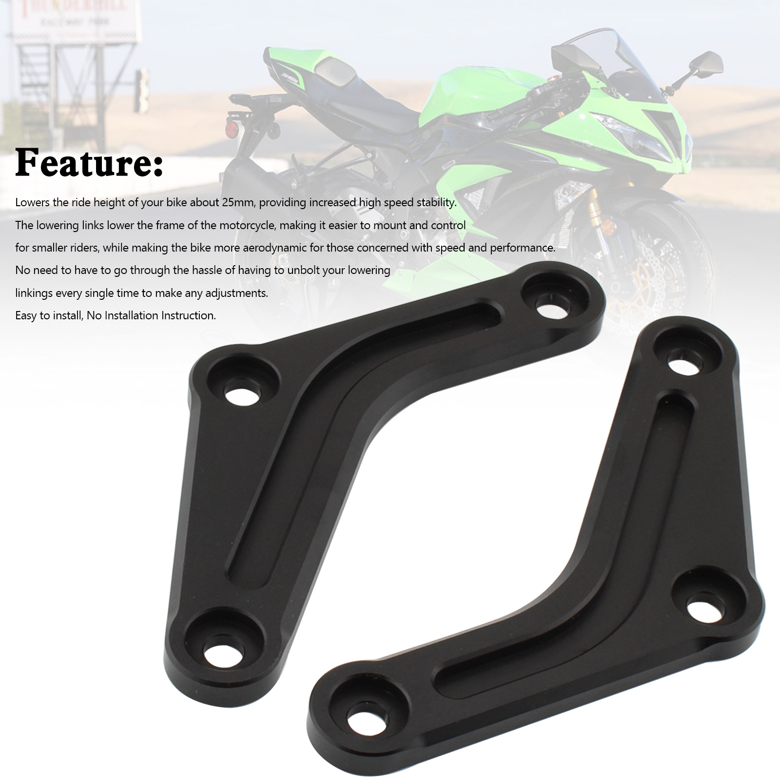 返金用 Adjustable Lowering Link Kit For kawasaki Ninja ZX-4R
