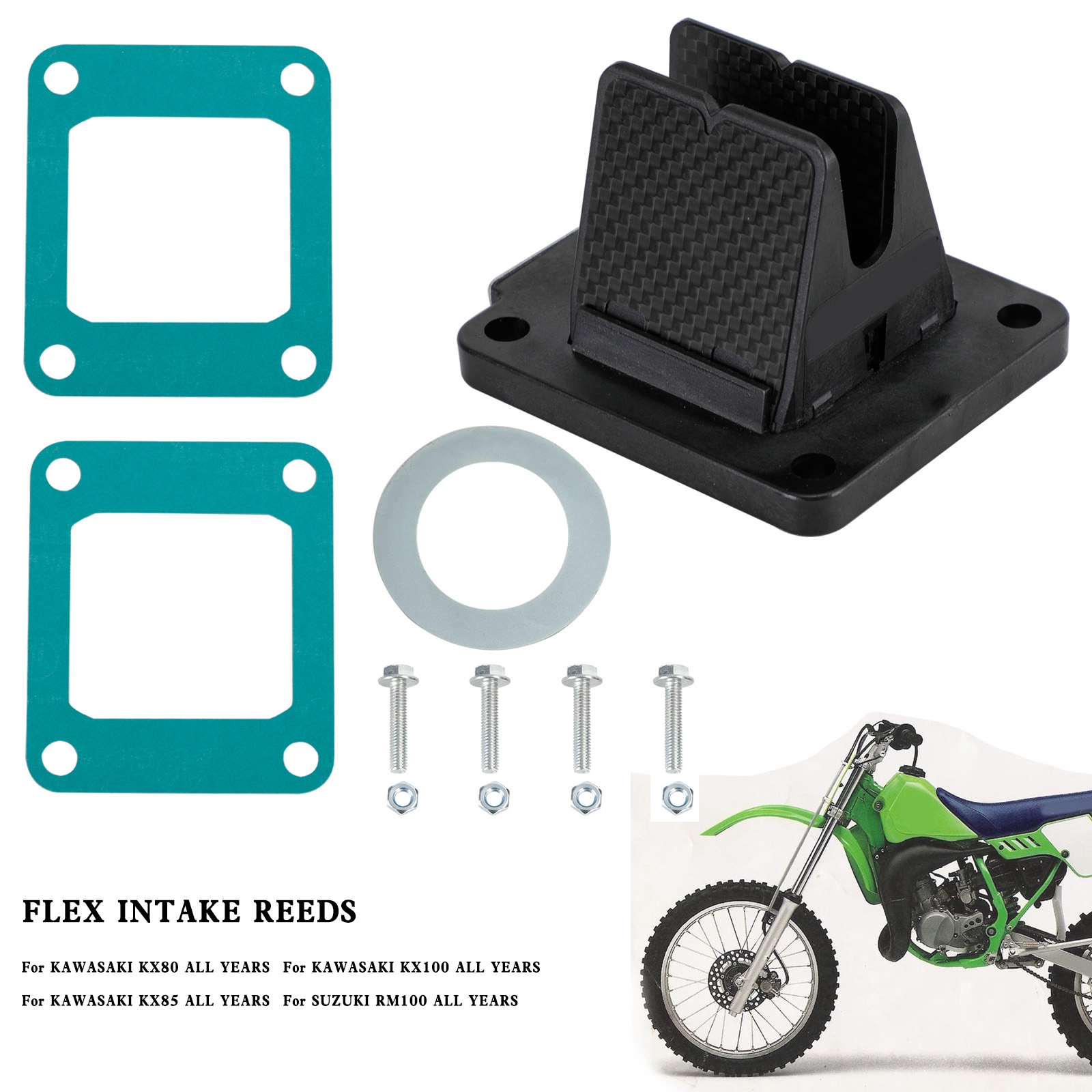 Moto Reed Valve System Fit For Kawasaki KX80/KX85/KX100/RM100 1987