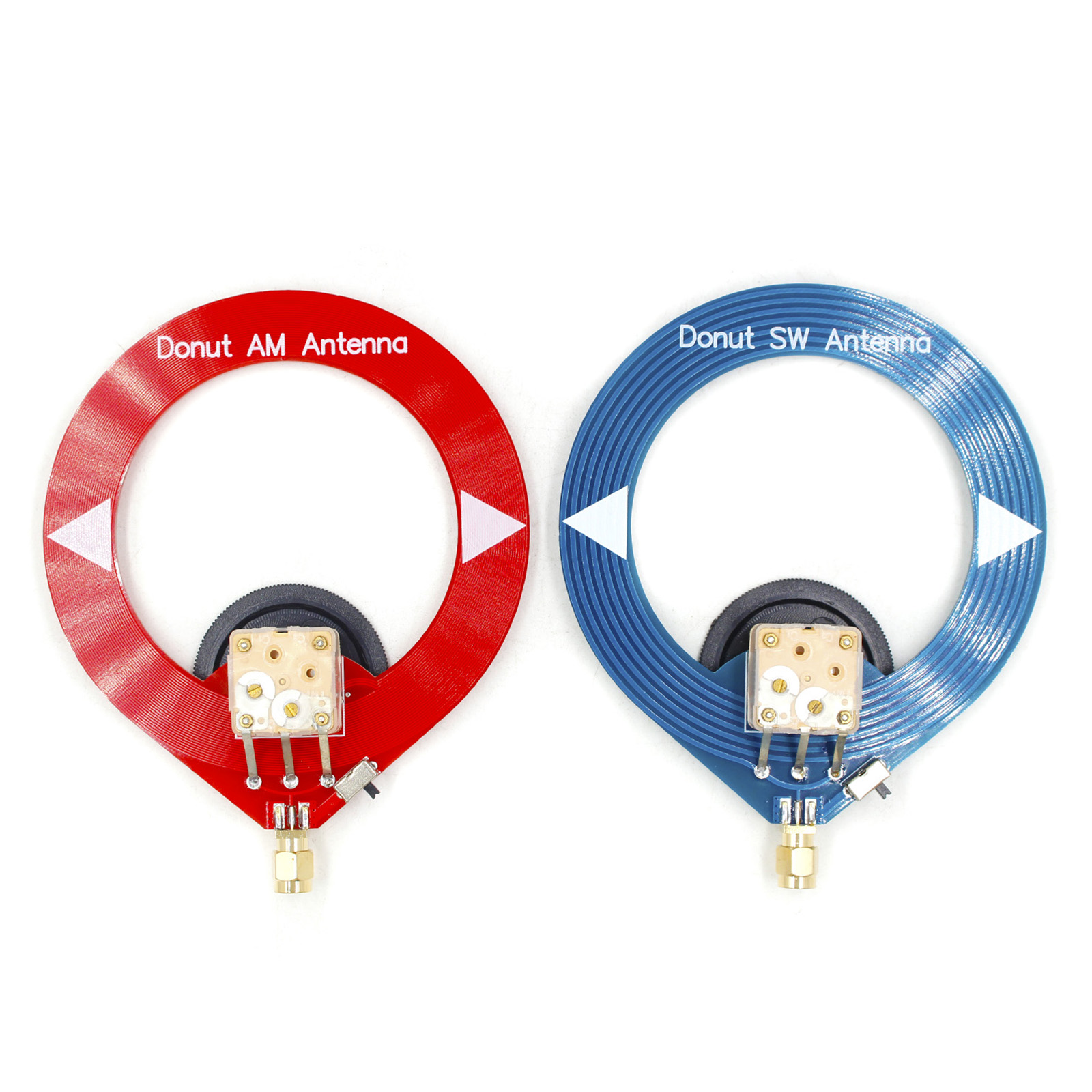 2Pcs Donut AM MW SW Antenna Antenna Ad Anello Portatile per Radio a Onde Corte