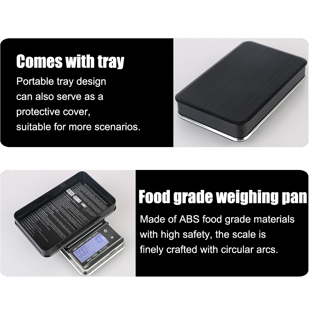 Title 3, Mini Pocket Scale 1000g/0.01g Auto Timer Digita...