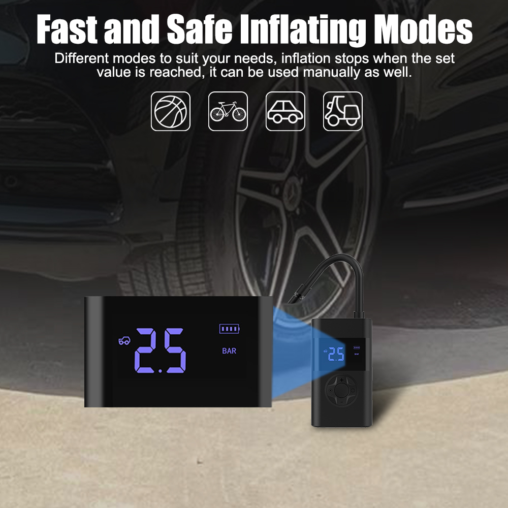 Title 7, Car Electrical Air Pump Wireless Tire Inflatabl...