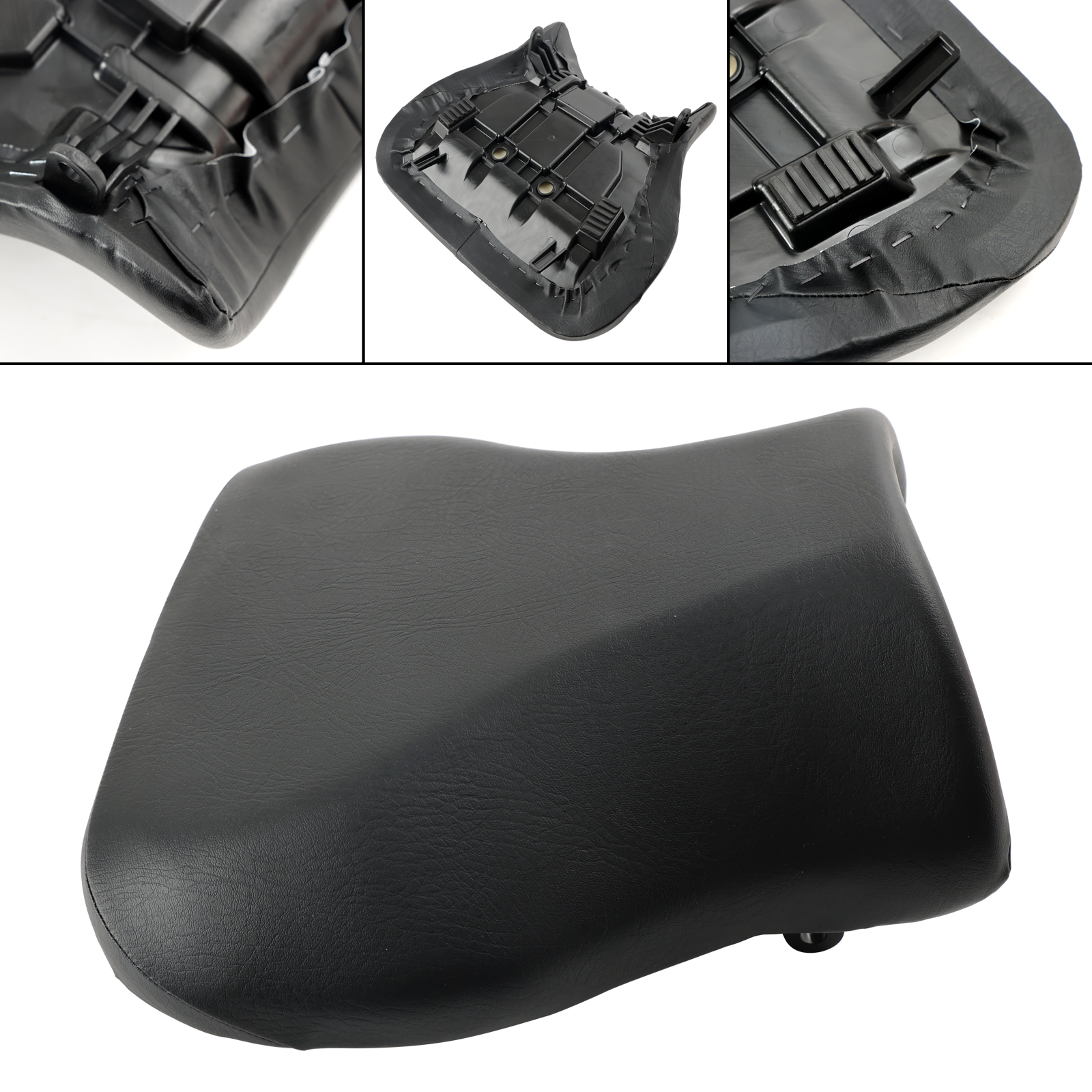 Front Driver Damping Seat – Black Vinyl, Fits Suzuki GSX-R 1300 1999-2007, MadHornets