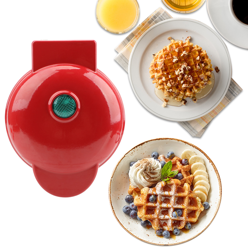 Title 4, Mini Electric Waffles Maker Bubble Egg Cake Ove...