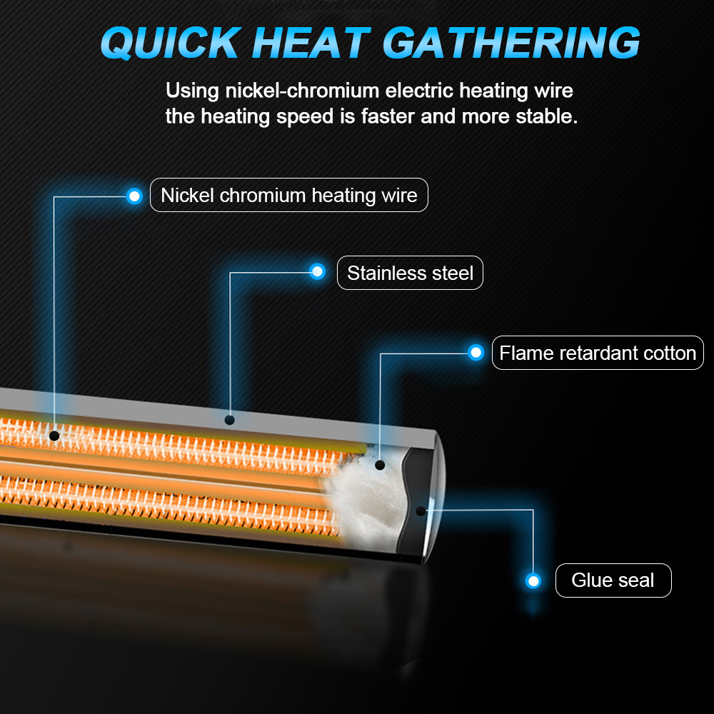 Title 3, Thermostat Heater Rod 50W/100W 220V EU Plug Fis...