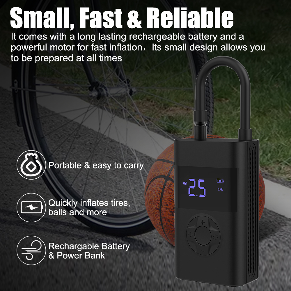 Title 10, Car Electrical Air Pump Wireless Tire Inflatabl...