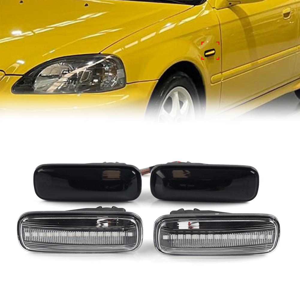LED Side Fender Indicator Marker Turn Signal Lamp For Honda Civic