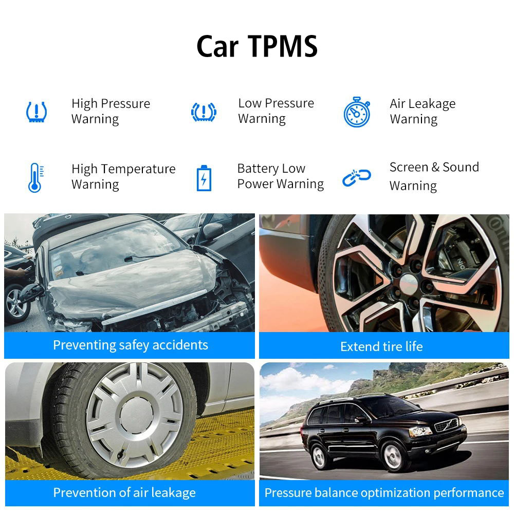 LEEPEE Solar TPMS Car Tire Pressure Monitoring System User Manual