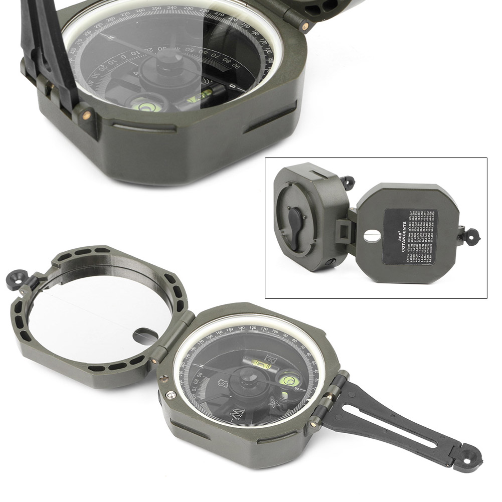 Pocket Transit Geology Compass for Outdoor Hiking Camping Survival