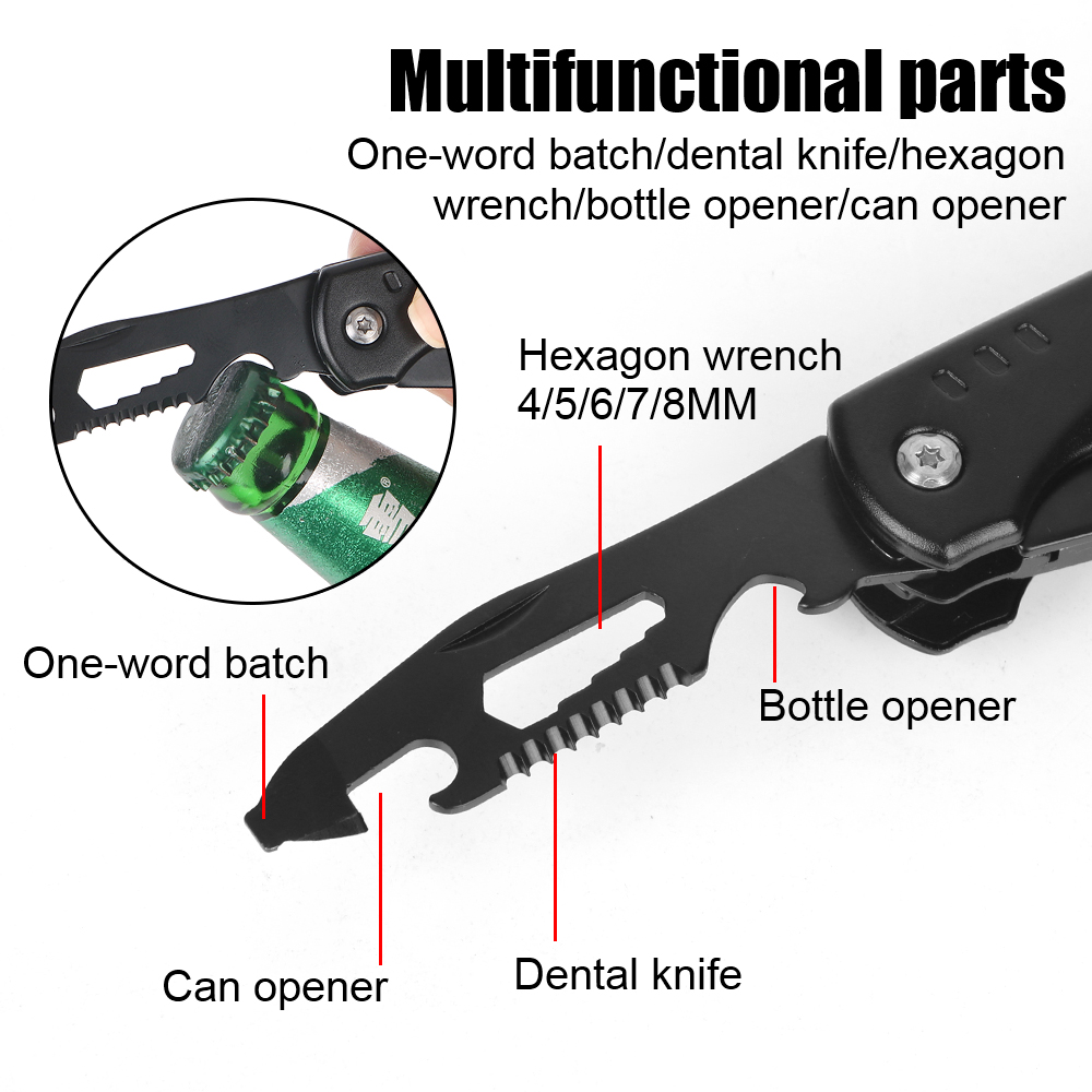 Multi functional wrench Hammer combination universal folding pliers EDC tool Wrench universal folding pliers Hand Tools