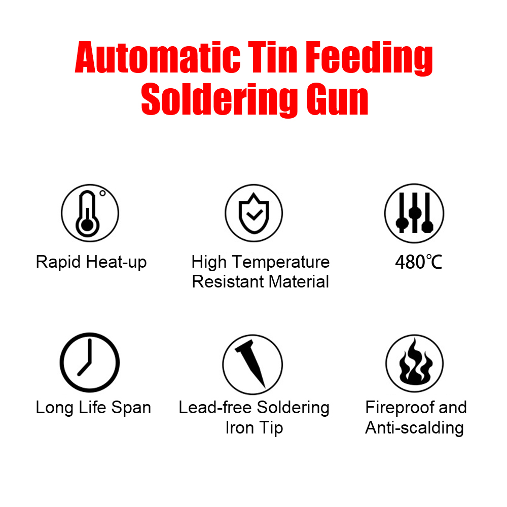 Title 14, Soldering Iron Gun Hand-held Internal Heating W...