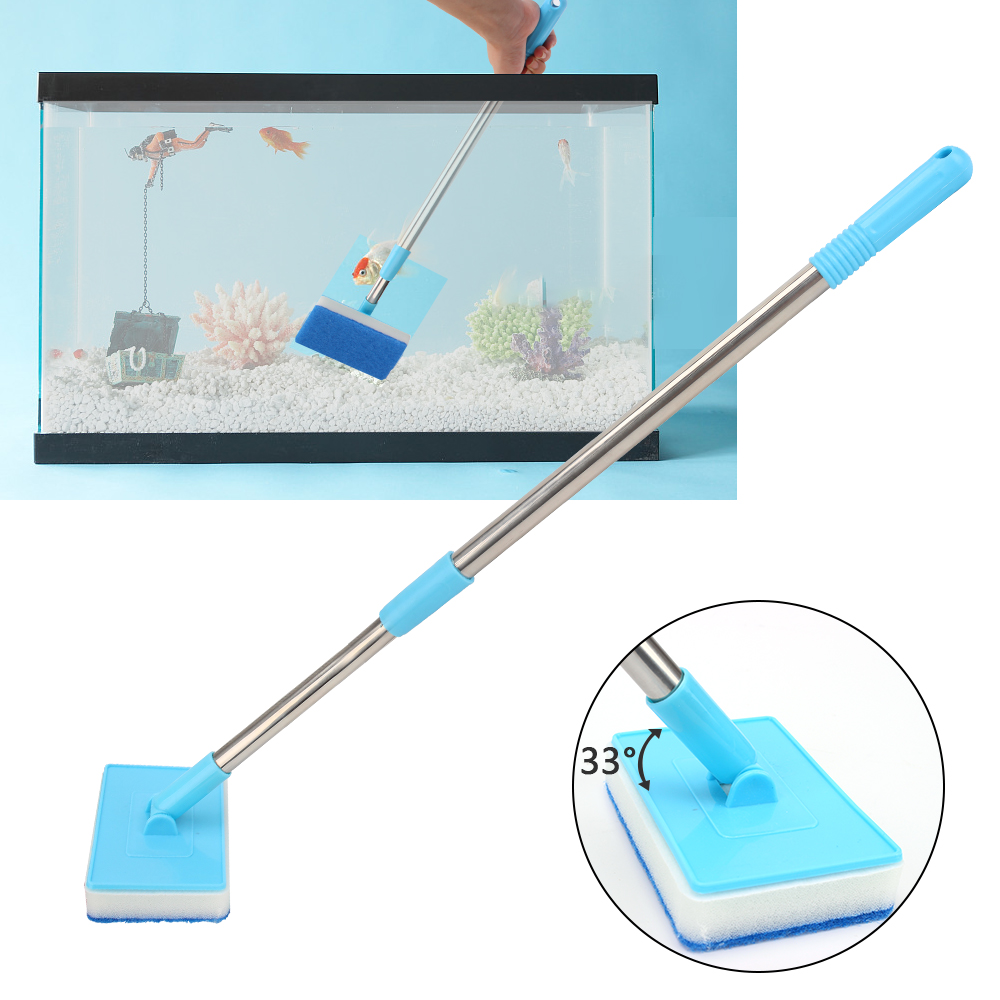 Title 9, Double-Sided Sponge Cleaning Brush Aquarium Fis...