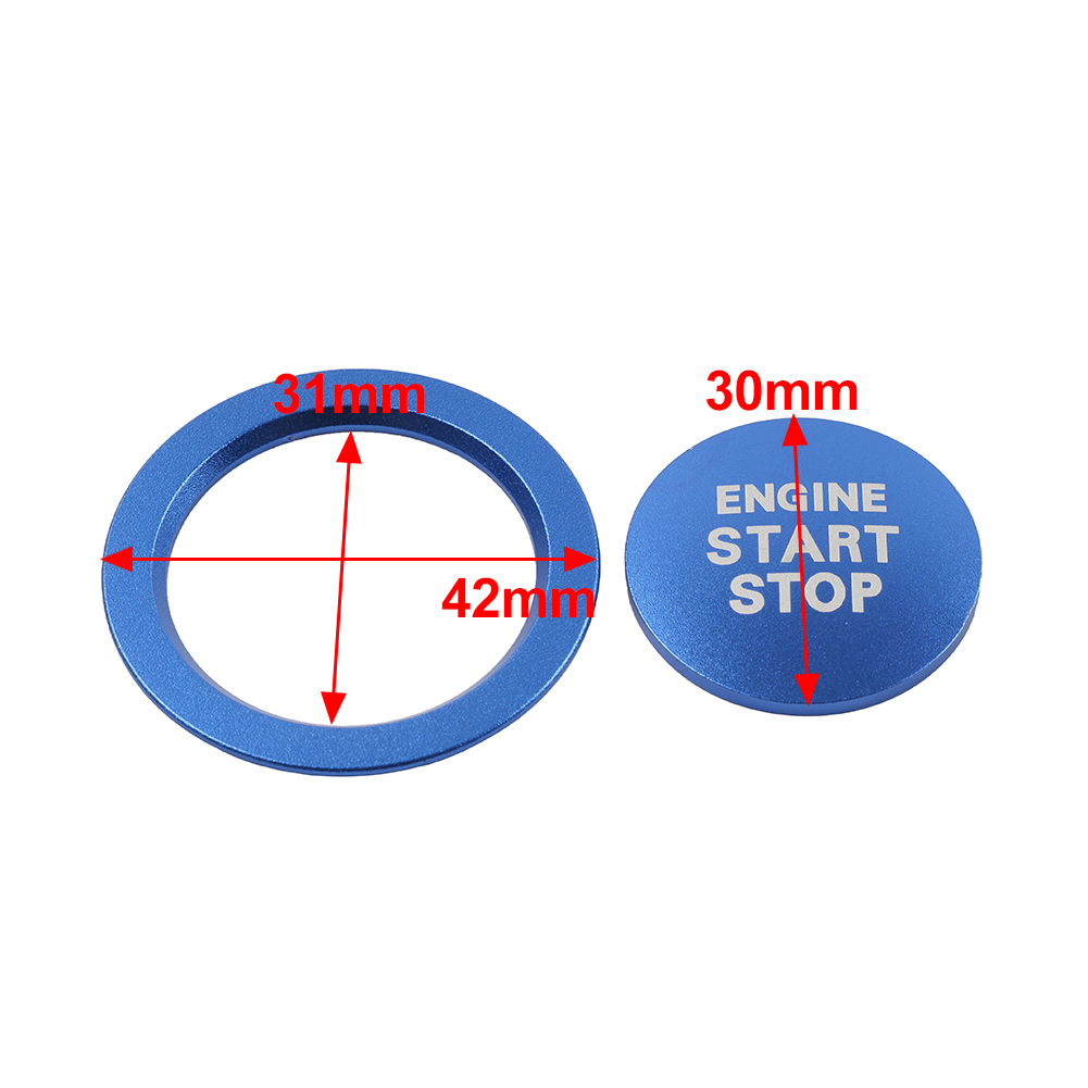 Red Engine Start Stop Push Button Cover Ring For Toyota Tacoma Yaris Prius RAV4 512300619122