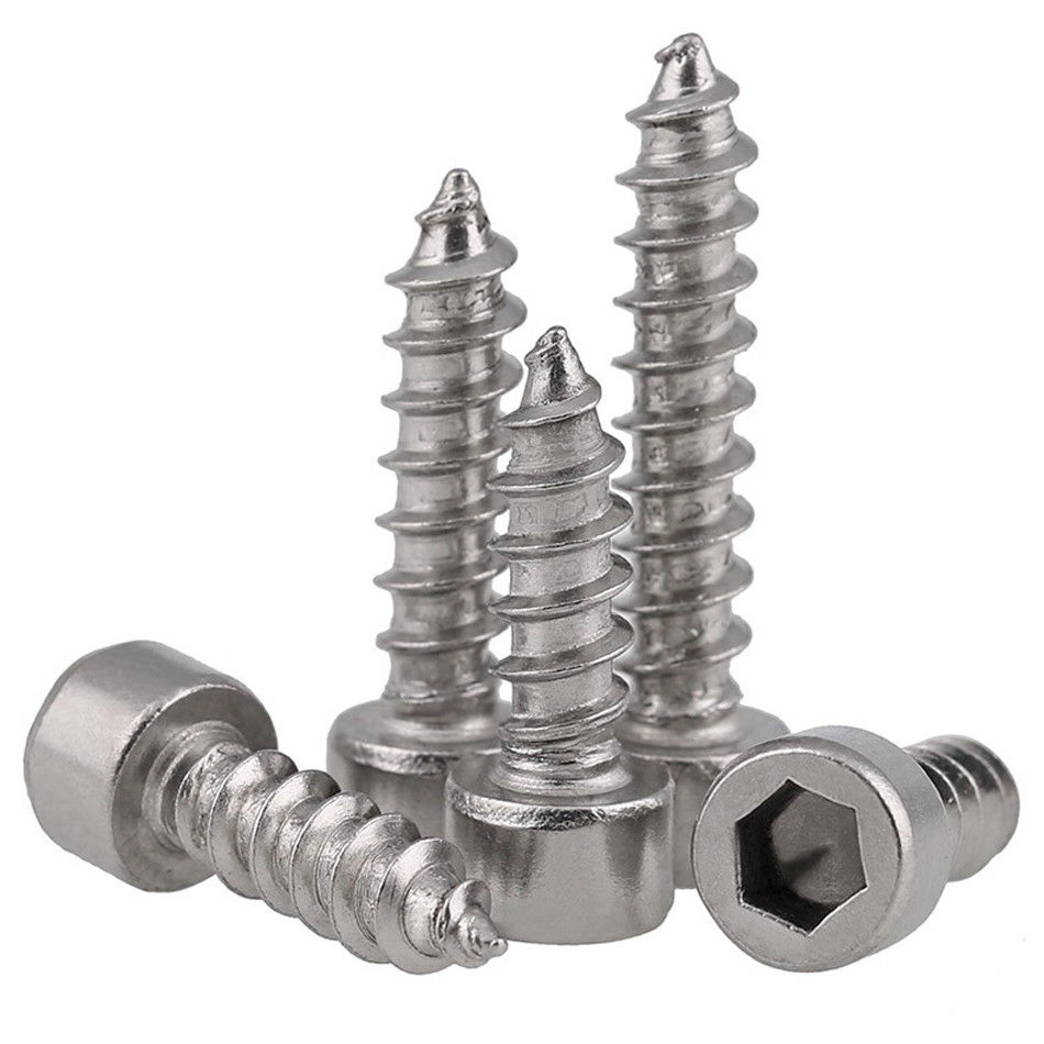 10-20pcs-self-tapping-hex-socket-cap-screws-m2-m2-5-m3-m4-m5-m6