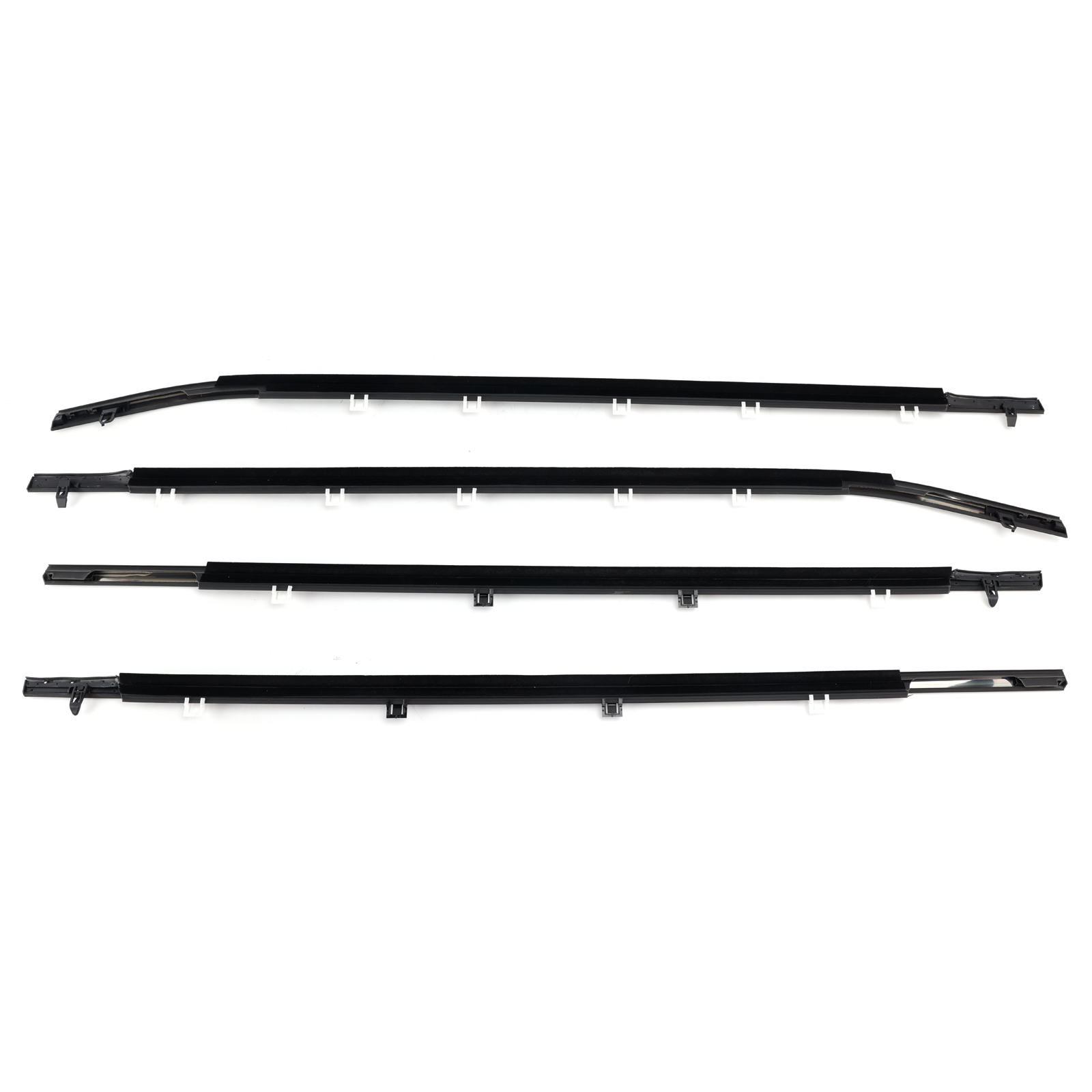 ✓4PCS Weatherstrips Seal 72410-TK8-A11 Door Belt Molding For