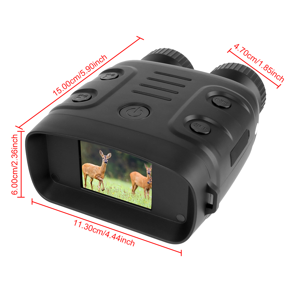 For Hunting Boating 10X Binocular Infrared Night-Visions Device 1080P Day Night Use Photo Video Taking Digital Zoom Binocular