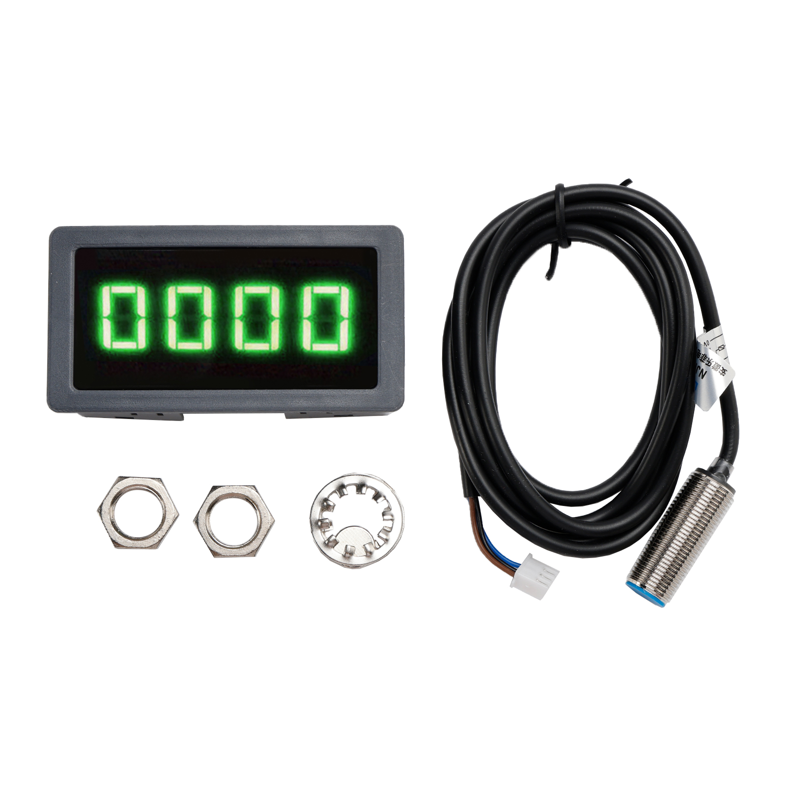 Capteur NPN Tachymètre Numérique Samfox Bleu - Compteur Vitesse LED | Capteur Effet Hall Compte Tour