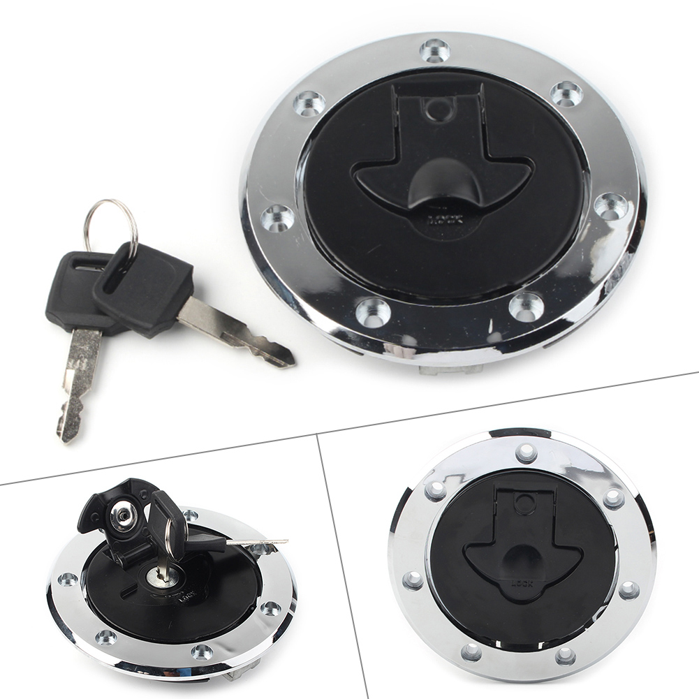 Motor Aluminum Fuel Gas Tank Cap Cover Keys Fit Kawasaki Ninja